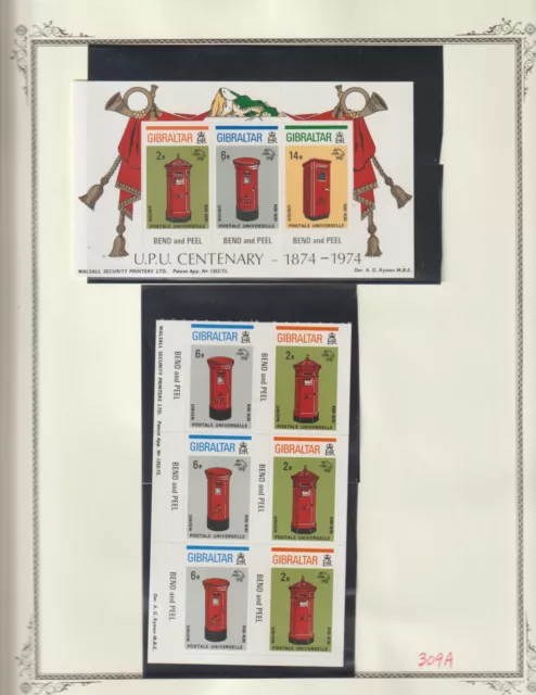 Gibraltar 1974 - 2001 Collection Souvenir Sheets Booklet Panes and Sheetlets MNH