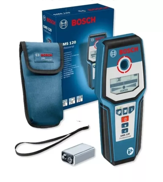 Bosch GMS120 Professional Multi Material Cable Wire Metal Copper Detector Finder