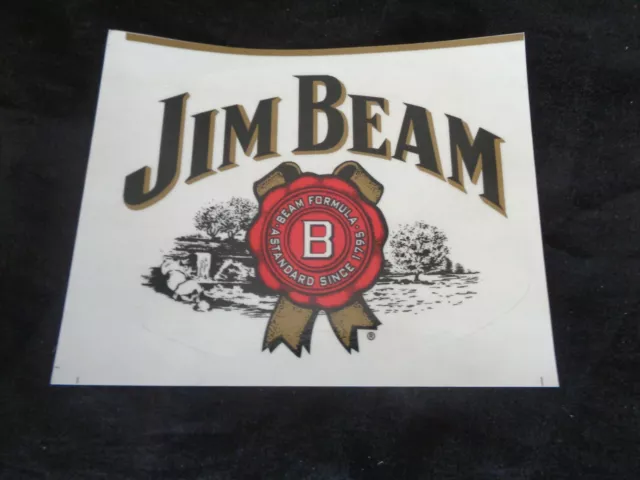Jim Beam  Sticker  Unused 14cm x 11cm