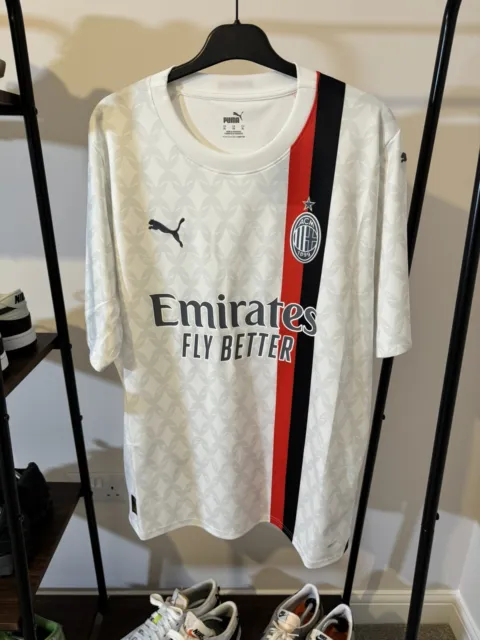 Ac Milan Away Football Shirt 2023-2024 Puma Mens Xl Genuine Bnwt