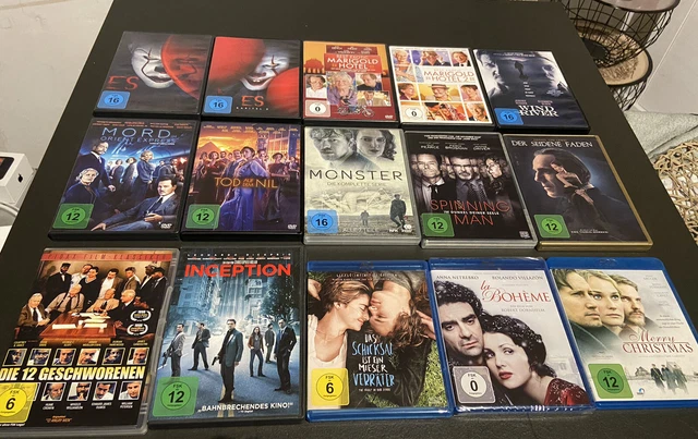 diverse dvd und bluray Filme Konvolut, 15 Stück zusammen, sehr guter Zustand