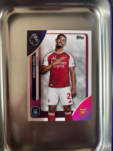 TOPPS PREMIER LEAGUE 2026 William Saliba - #3 £1.13 - PicClick UK