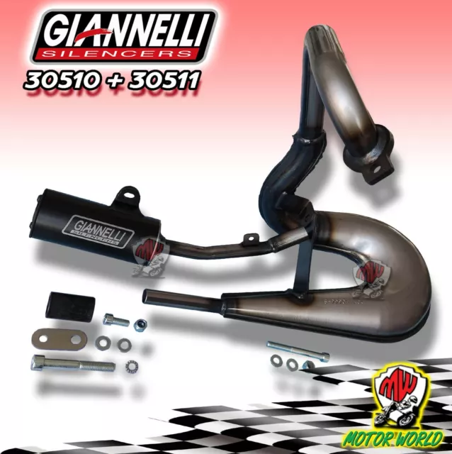 Silencer GIANNELLI Expansion 50 Pk Piaggio Complete Running Short 50/112cc