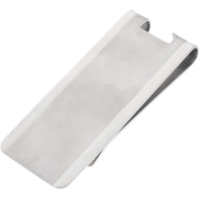 Fermasoldi In Acciaio Inox - Confezione Da 2, Portafoglio Minimalista Per Carte E Banconote - Foto 2