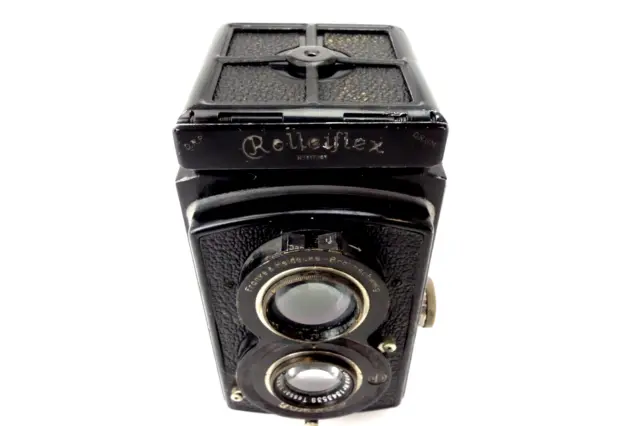 Rolleiflex TLR 217397 black Standard  Zeiss Tessar 7,5cm f3,8 Heidosmat je045