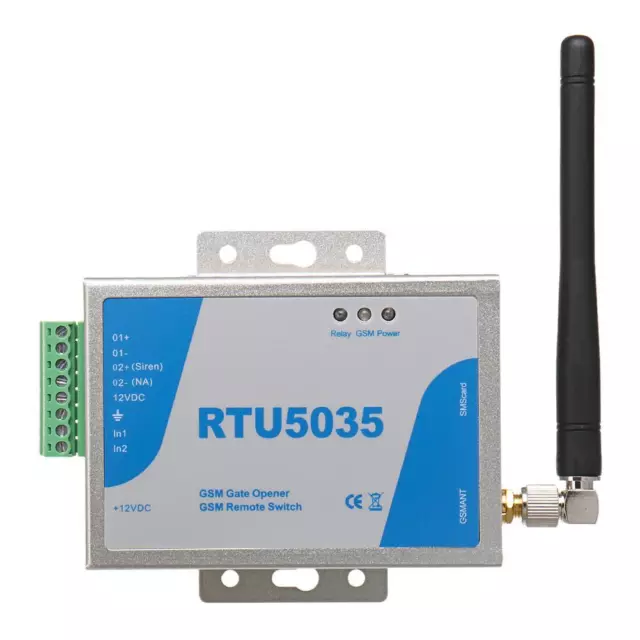 RTU5035 GSM APP Remote Control Wireless Gate Opener Relay Switch with Antenna