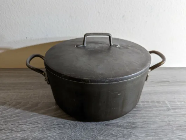 Vintage MAGNALITE GHC PROFESSIONAL 5 Qt 4.5 L Stock Pot Dutch Oven Pan Lid
