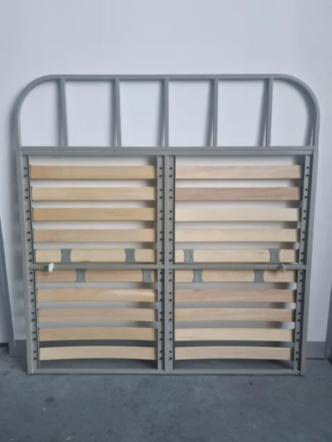 Caravan Double Bed Frame with Slats & 2 Gas Struts