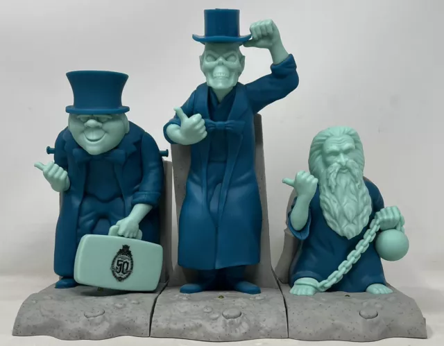 Disney Parks Haunted Mansion 50th 3 Hitchhiking Ghosts Popcorn Bucket Sipper Set