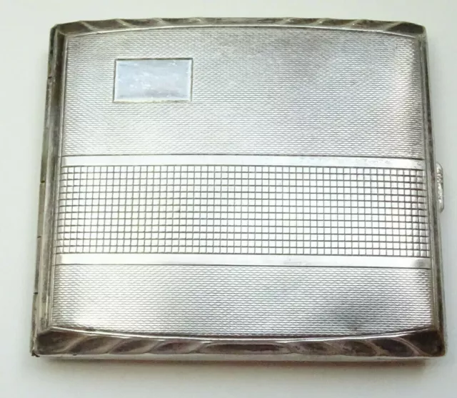 Art Deco Etui Zigarettenetui  Metall cigarette case Silber Alpacca