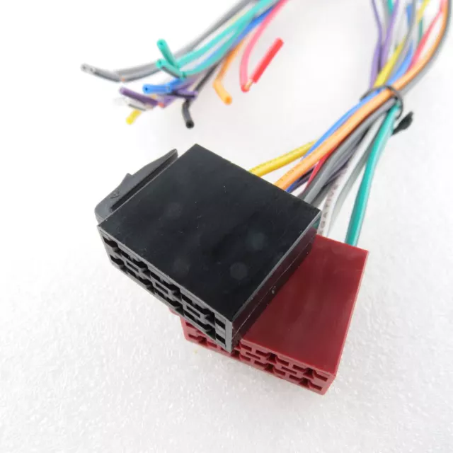 Auto Radio Adapter Kabel Set Stecker DIN ISO 16 Pin Strom Lautsprecher Autoradio