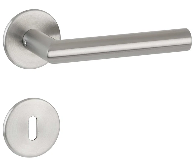 DIYGEEK Türgriff-Set Schwarz | Drückergarnitur Für Innentüren | Edelstahl Mit Montagezubehör