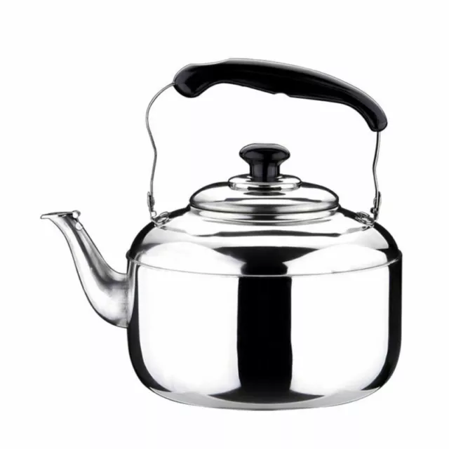 Whistling Kettle Stainless Steel Coffee Tea Pot Induction Gas 1L 2L 3L 4L 5L & 7