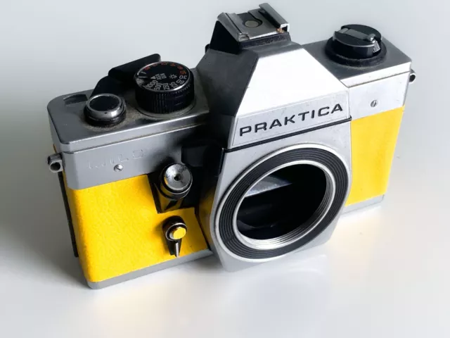 Praktica MTL5 I 35mm Film Camera | Yellow Leather | Mechanically Working |