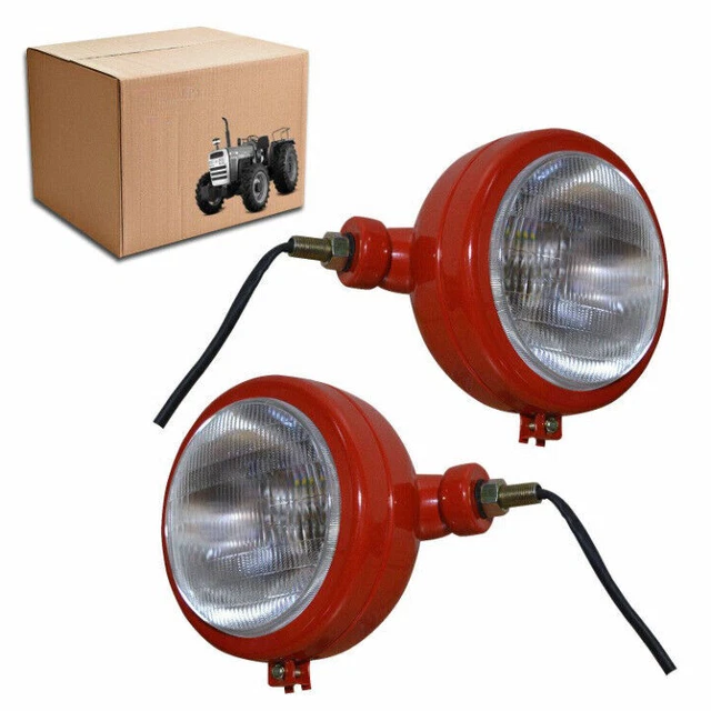 Lampe De Charrue Rouge 12V Pour Tracteur Massey Ferguson 135, 240, 265, 285, 375 - Étanche, Avec Ampoule - 2