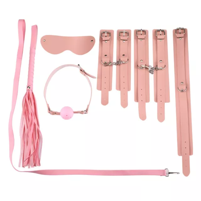 KIT BDSM Bondage Fetish Manette Polsi e Caviglie frusta morso guinzaglio