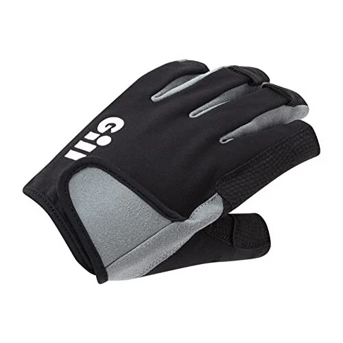 Gill Deckhand Sailing Gloves - Short Finger with 3/4 Length Fingers - 50+ UV ...