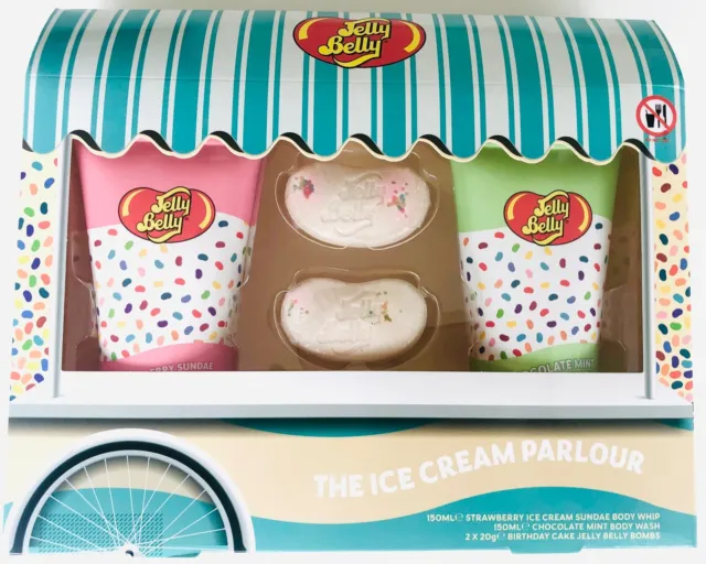NEW Jelly Belly The Ice Cream Parlour Collection Gift Set Body Wash Bath Fizzer
