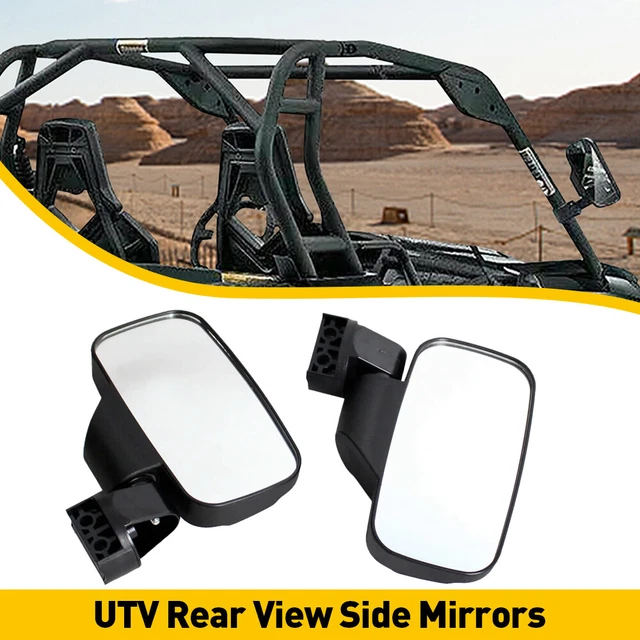 UTV Rear View Side Mirrors Set For Polaris Ranger RZR 570 800 900 XP 1000 Crew
