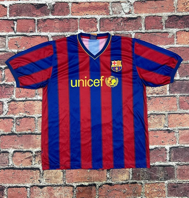 FCB Barcelona Shirt Jersey Mens Sz. XL #10 Lightweight Short Sleeve Lionel Messi