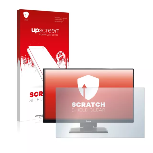 upscreen Screen Protector for Iiyama ProLite T2453mts-B1 Clear Screen Film
