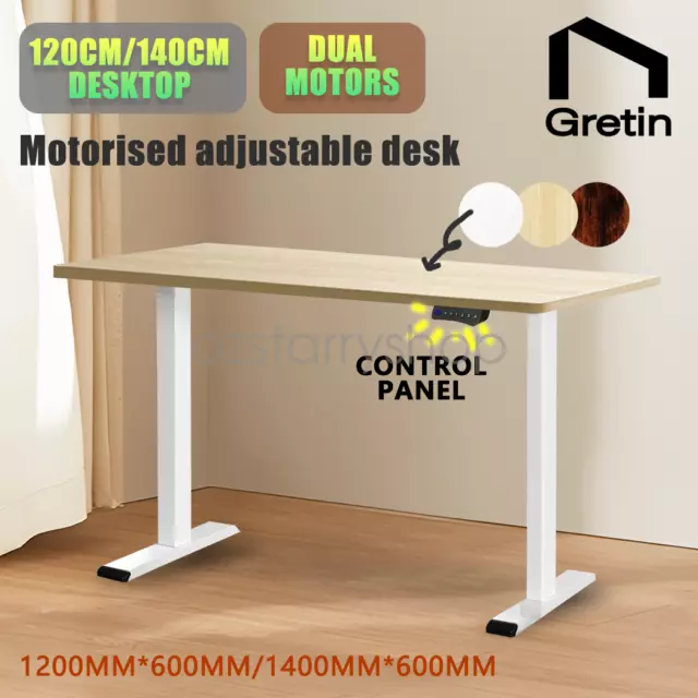 Electric Standing Desk Height Adjustable Motorised Sit Stand Office Table Riser