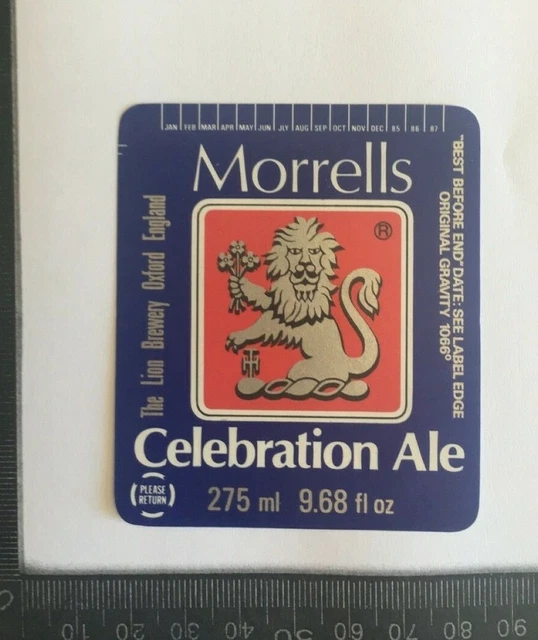 Original Beer Label #124  - Morrells Celebration Ale