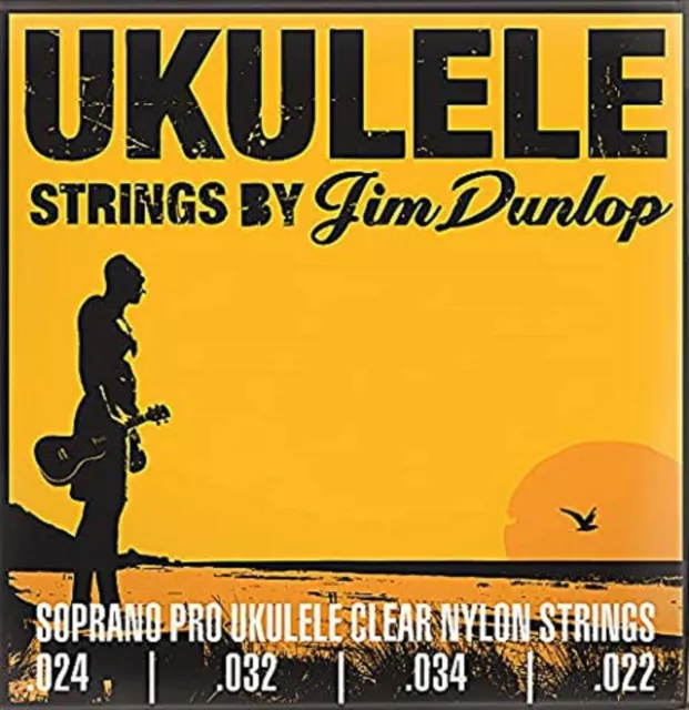 3 SETS X Dunlop Ukulele Strings String Set Soprano PROGauge