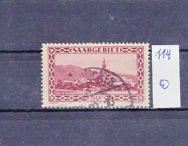saargebiet bis 1934: Mi. Nr. 114 gestempelt