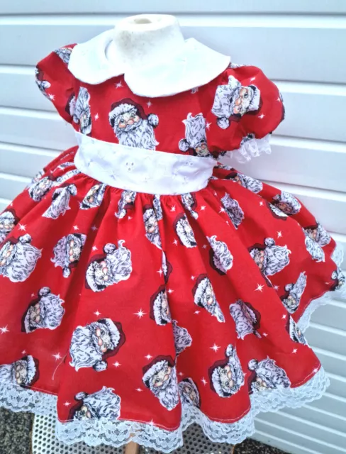 DREAM 0-8 years BABY GIRLS father christmas  traditional romany twirly bow dress