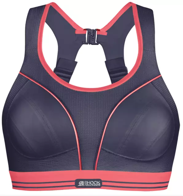 BRAND NEW SHOCK Absorber Ultimate Run Sports Bra Coral / Lime 5044