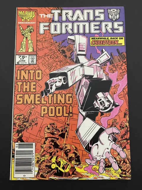 Transformers 17, HTF newsstand. Key: 1st Blaster & Warpath. NM/NM+, 1986 Marvel