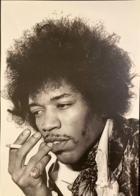 Jimi Hendrix poster photograph - 1960s image A3 size reproduced from original