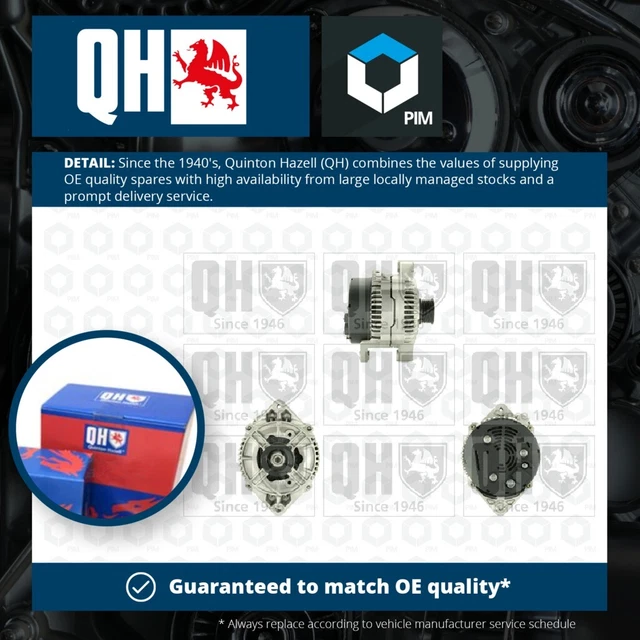 ALTERNATOR FITS VAUXHALL ASTRA F 1.8 91 to 98 QH 1204146 6204152