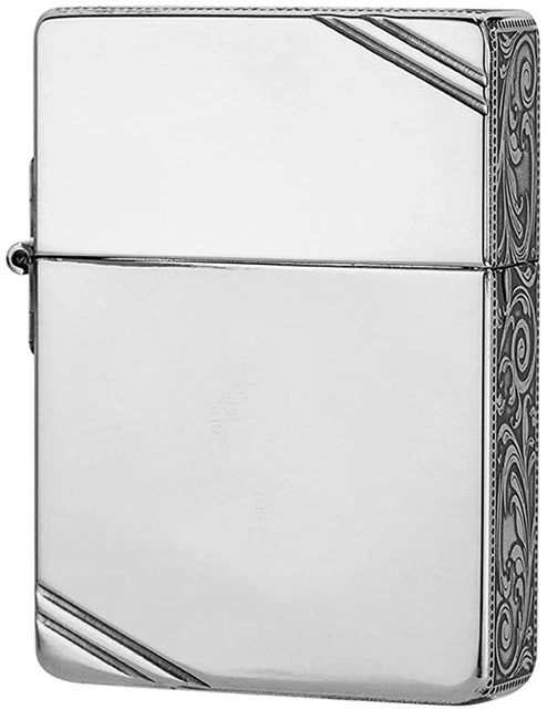 Zippo 1935 Replica Arabesque 3 Sided Processing Lighter Nickel Antique Silver