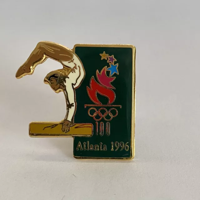 Vintage 1996 Atlanta Olympic Games Gymnastics Pin Women's Horizontal Bar