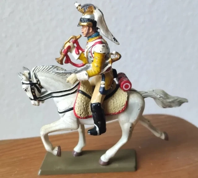 Figurine Starlux - Napoléon Apprenti Des Cuirassiers + Cheval N°7 - Neuf