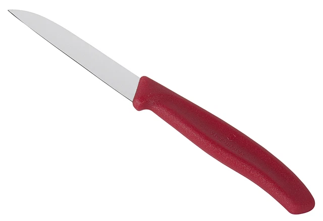 VICTORINOX Gemüsemesser 8cm rot Küchenmesser Messer Haushaltsmesser Küche Neu