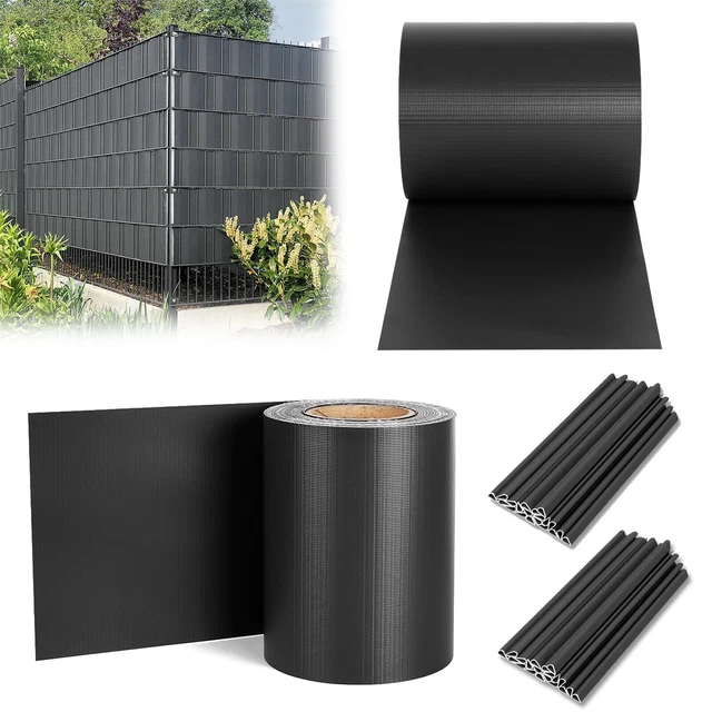 SICHTSCHUTZ ZAUN PVC Zaunfolie Doppelstabmatten Sichtschutzstreifen