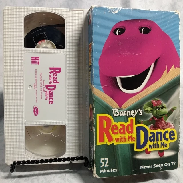 BARNEY'S - READ With Me, Dance With Me VHS Tape Never seen on TV SWB