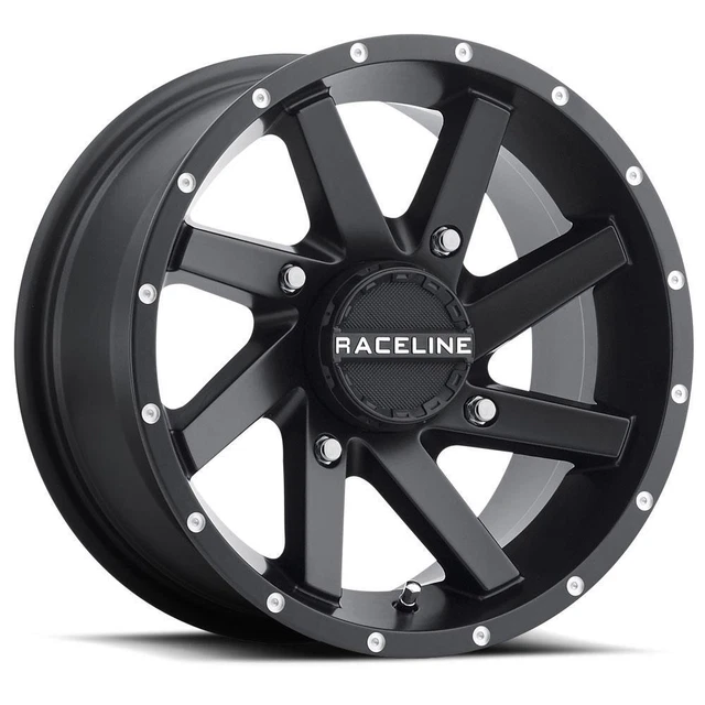 Raceline A82B-47056-43 Twist Blackout Wheel - 14x7 - 4+3 Offset - 4/156 - Black