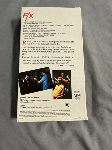 Hbo Standard F/X (VHS) HBO video 80s Cult Classic £4.49 - PicClick UK