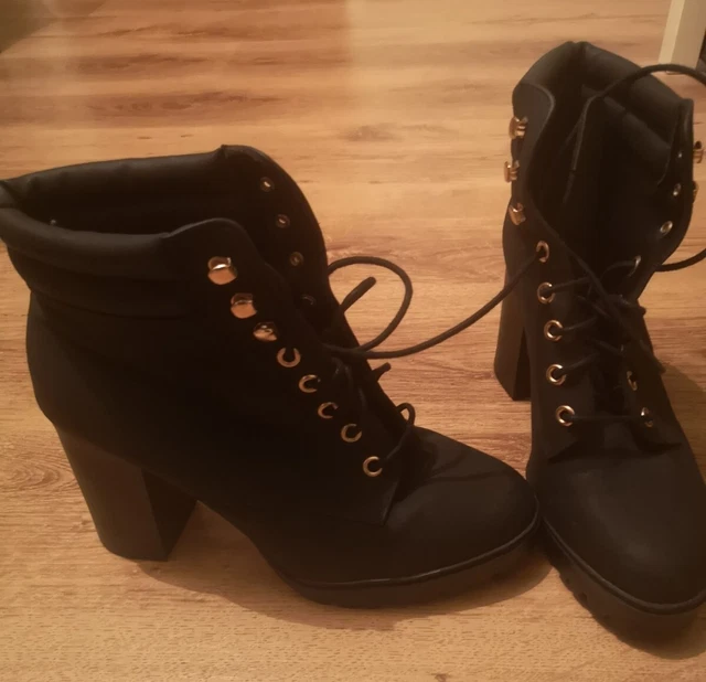 primark black ankle boots