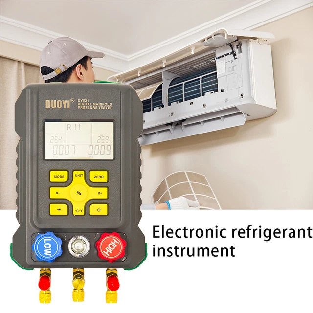 Misuratore di pressione con display misuratore di temperatura vuoto digitale per condizionatore d'aria