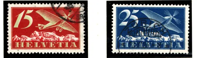 Schweiz Briefmarken Flugpost Luftpost 1923 gestempelt Michel 179-180 (CH11)