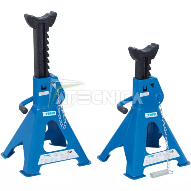 Paire de chandelles réglables pour fourgons 10 Tonnes Fervi 0069/10