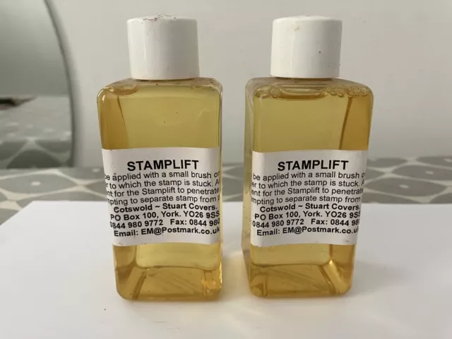 2 X STEMPELLIFT ENTFERNER FLÜSSIGKEIT - 100ml - COTSWOLD ABDECKUNGEN