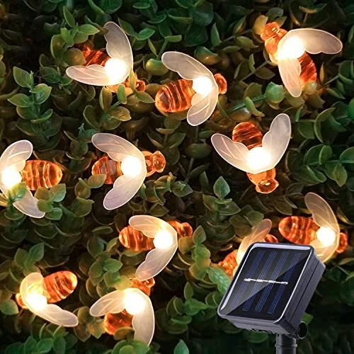 ITICdecor Guirlande Lumineuse Solaire Extérieure Abeilles Lumières de Jardin ...