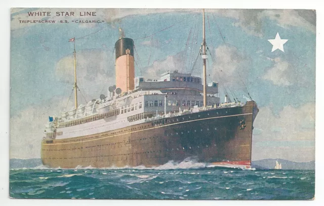 White Star Line CALGARIC Steam Ship PC