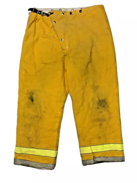 44x28 Cairns Yellow Firefighter Turnout Bunker Pants Trousers P1357